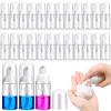 24 Pcs Foam Pump Bottles 1 Oz/ 30 ml Plastic Mini Empty Dispenser Travel Soap Foaming Bottles for Refillable Hand Sanitizer Lash Shampoo(Clear) view 1