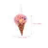 COHEALI 2Pcs Bath Loofah Sponge Ice Cream Cone Shower Sponge Exfoliating Mesh Pouf Bath Ball Body Scrubber Exfoliator for Men Women Light Yellow Pink view 2