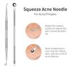 Blackhead Remover Tools,Upgrade 10 PCS Acne Needles,GERY Whitehead Removal Extractor Tools,Pimple Popper Tool Kit, Professional Stainless Pimple Acne Blemish Removal Tools Set with Leather Package view 4
