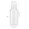 KEILEOHO 80 Pack 1oz/30ml Clear Plastic Flip Cap Bottles, Travel Bottles with Flip Cap, Empty Dispenser Container for Travel Size, Refillable Containers Bottles for Shampoo, Lotion, Cream, Toner view 2