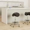 Cadiario Saddle Tilting Stool Rolling Chair with Thicker Seat Swivel Ergonomic Height Adjustable Footrest Wheels for Beauty Spa Salon Dental Medical Clinic Kitchen Home Office Shop Bar Black view 2