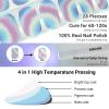 DUKASOU Semi Cured Gel Nail Strips, Colorful | 28 pcs Gel Nail Strips Work with Any UV Lamp, Salon Quality UV Nails Stickers, Easy to Apply for Home Nails DIY view 4