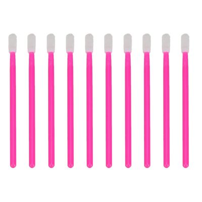 FRCOLOR 100pcs Disposable Lip Applicator Brushes Soft Head Silicone Makeup Brushes for Precise Lip Color Application for Balm and Gloss for Makeup Lovers and Beginners