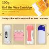 CENYEDA Roll On Wax Kit - Hair Removal Cartridges, 4 Pack Honey Rollers With 50 Strips and 20 After-Wax Treatment Wipes view 3