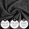 Shimeyao 36 Pack Bleach Proof Towels Microfiber Absorbent Bleach Resistant Hair Quick Dry Towels Bulk for Gym Bath Spa Home Hair Drying, 16 x 27 Inches (Black) view 4