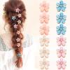 12pcs Mini Flower Hair Clips for Girls Cute Hair Clips for Girls, CUBACO Small Flower Hair Clips Crystal Mini Hair Clips Small Hair Decoration for Girls Hair Accessories for Girls view 1