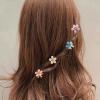 12pcs Mini Flower Hair Clips for Girls Cute Hair Clips for Girls, CUBACO Small Flower Hair Clips Crystal Mini Hair Clips Small Hair Decoration for Girls Hair Accessories for Girls view 2