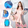 Amylove 3 Pcs Summer Preppy Makeup Bag Stuff Clear Cosmetic Preppy Bags Portable Cosmetic Summer Accessories for Teen Girls Women Gift Travel (Love, Lightning, Patterns) view 3