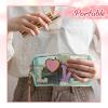 Amylove 3 Pcs Summer Preppy Makeup Bag Stuff Clear Cosmetic Preppy Bags Portable Cosmetic Summer Accessories for Teen Girls Women Gift Travel (Love, Lightning, Patterns) view 4