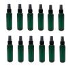Natural Farms 2 oz Green Cosmo Plastic Spray Bottles -12 Pack Empty Spray Bottle Refillable - BPA Free - Essential Oils - Aromatherapy | Black Fine Mist Sprayers with Dust Caps - Made in the USA view 1