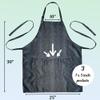 Plum Hill Snakeskin Hair Stylist Apron for Cosmetology, Nail Tech, Esthetician, Make-up Artist - Waterproof Bleach Proof - Hairdresser Apron with Pockets view 2