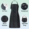 Plum Hill Snakeskin Hair Stylist Apron for Cosmetology, Nail Tech, Esthetician, Make-up Artist - Waterproof Bleach Proof - Hairdresser Apron with Pockets view 3