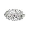 Faship Gorgeous Clear Rhinestone Crystal Floral Hair Barrette Clip view 1