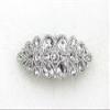 Faship Gorgeous Clear Rhinestone Crystal Floral Hair Barrette Clip view 2