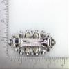Faship Gorgeous Clear Rhinestone Crystal Floral Hair Barrette Clip view 4