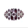 Faship Gorgeous Purple Rhinestone Crystal Floral Hair Barrette Clip view 1