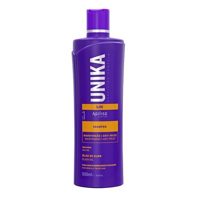 agilise Unika Batana Oil Sulfate-Free Shampoo for Keratin Treated & Chemically Treated Hair - Olive, Coconut & Ojon (Batana) Oil, Paraben-Free, Color-Safe Smoothing & Repair, pH Balanced 4.0-5.0