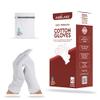 XS Extra Small 10 Pairs 100% Premium Cotton Gloves for Dry Hands | Moisturizing Overnight Gloves for Eczema, Psoriasis & Skin Spa Treatment for Women & Men | Washable & Reusable with Free Laundry Bag view 1