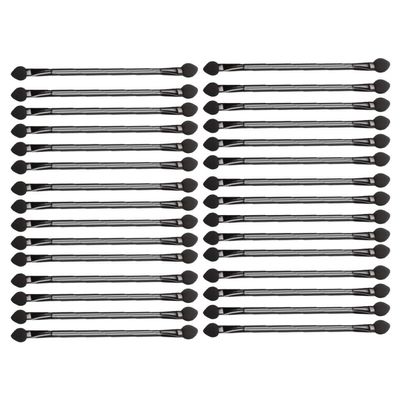Beavorty 30pcs Double-sided Disposable Eyeshadow Brush for Makeup Application Blending Tool for Everyday Use Travel and Special Occasions