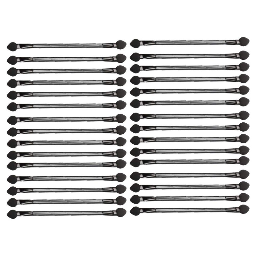 Beavorty 30pcs Double-sided Disposable Eyeshadow Brush for Makeup Application Blending Tool for Everyday Use Travel and Special Occasions