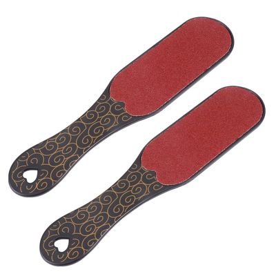 Beavorty 2pcs Foot File and Scrubber Tool for Pedicure Remover for Calluses and Dead Skin Comfortable Handle for Home and Salon Use