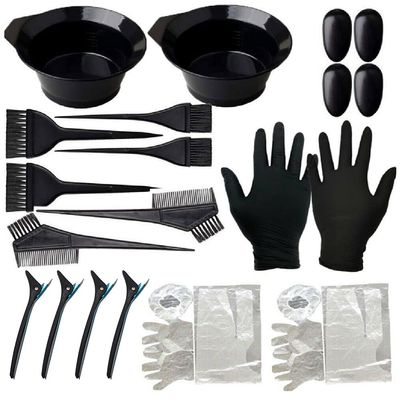 Magik 4/12/22 Pcs Hair Dye Coloring Brush Comb Set Mixing Bowl Salon Tint Tool Kit (22 Pack)