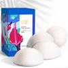 Konjac Face Sponge for Cleansing & Facials (4 Pack) | Microplastic Free 100% Natural | Non-Toxic | Biodegradable | Eco-Friendly | Plastic Free Packaging view 1