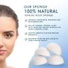 Konjac Face Sponge for Cleansing & Facials (4 Pack) | Microplastic Free 100% Natural | Non-Toxic | Biodegradable | Eco-Friendly | Plastic Free Packaging view 3