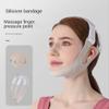 cn herb Silicone Face-lifting Mask V-face Straps Beauty Face Sculpture Face Tightening Face-lifting Bandages (silicone light grey) view 3