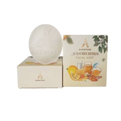 Aurathee Herbal Facial Soap: Combines of 5 natural extracts,to help solve all facial problems. It can be used for all skin types (30 g.) (30 Gram)