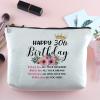 30th Birthday Gift: Zipper Makeup Bag - Travel Cosmetic Bag for Her Turning 30 view 2