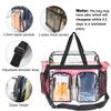 Enkrio Clear Makeup Bag Clear Cosmetic Bag Transparent Travel Cosmetic Storage Bag with 4 External Pockets and Adjustable Shoulder Strap for Toiletries view 3
