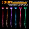 40 Pack Led Light Up Fairy Hair Accessories Braid Extension Butterfly Clips for Women Girls, Glow in the Dark Party Favors Supplies Neon Rave Accessories Wig for Festival Halloween Christmas Birthday view 3