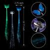 40 Pack Led Light Up Fairy Hair Accessories Braid Extension Butterfly Clips for Women Girls, Glow in the Dark Party Favors Supplies Neon Rave Accessories Wig for Festival Halloween Christmas Birthday view 4