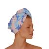 Louvelle Stylish Riva Luxury Hair Towel Wrap Turban Style Reusable, Anti Frizz, Super Absorbent for All Hair Typesi (Bluebird Days) view 1