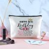 80th Birthday Gifts for Women Zipper Travel Makeup Bag Best Gifts for 80 Year Old Woman Birthday Gifts for 80 Year Old Woman Grandma Mom Friends view 3
