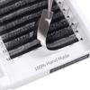 W Eyelash Extensions 4D Volume 0.07C Curl 8-15mm Easy Fan W-shaped Lash Premades Cluster Black W Lash view 4