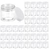 Eternal Moment 36 Pack 6 OZ Plastic Jars Round Clear Cosmetic Container Jars with White Lids, Perfect for Lotion, SlimeCream, Ointments, Makeup, Eye Shadow, Samples, Pot, Travel Storage view 1