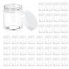 Eternal Moment 36 Pack 8 OZ Plastic Jars Round Clear Cosmetic Container Jars with White Lids, Perfect for Lotion, SlimeCream, Ointments, Makeup, Eye Shadow, Samples, Pot, Travel Storage  view 1
