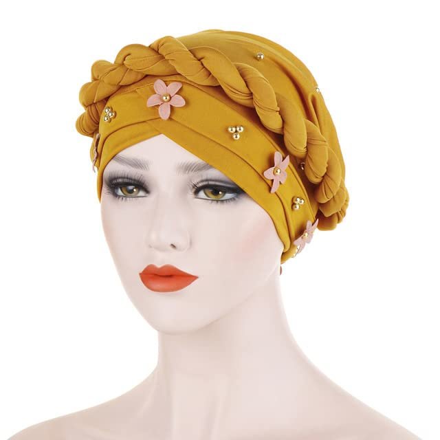 African Hair Tie Braids Headbands Elastic Hair Bands Ladies Turban Bandage Headwear Nigerian Gele Headtie 1Set by MSB Fabric co.452