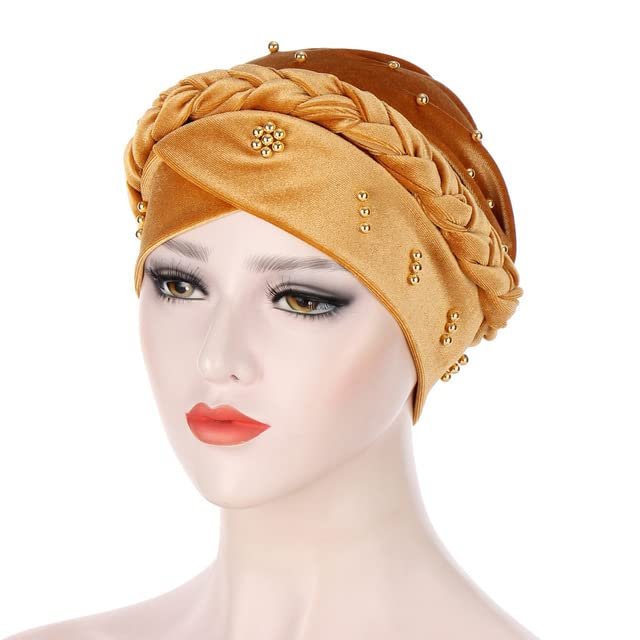 African Hair Tie Braids Headbands Elastic Hair Bands Ladies Turban Bandage Headwear Nigerian Gele Headtie 1Set by MSB Fabric co.455