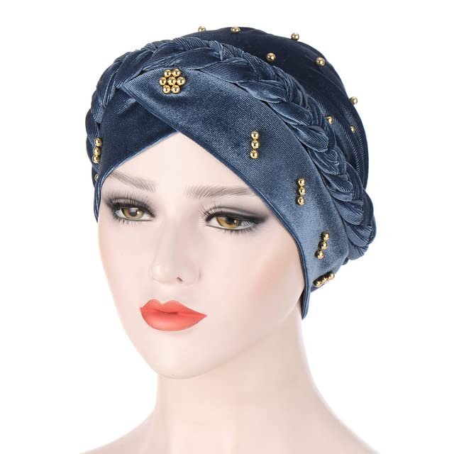 African Hair Tie Braids Headbands Elastic Hair Bands Ladies Turban Bandage Headwear Nigerian Gele Headtie 1Set by MSB Fabric co.456