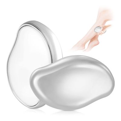 Fochst VSieme Crystal Hair Eraser for Women and Men, Reusable Crystal Hair Remover Magic Painless Exfoliation Hair Removal Tool, Magic Hair Eraser for Back Arms Legs (Silver), 1.0 Count