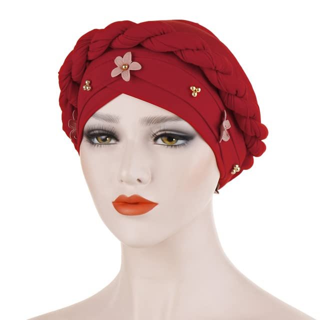 African Hair Tie Braids Headbands Elastic Hair Bands Ladies Turban Bandage Headwear Nigerian Gele Headtie 1Set by MSB Fabric co.437
