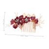 Beavorty 1set Bridal Hair Comb Elegant Floral Design Wedding Headdress Accessory for Brides and Bridesmaids Lightweight and Easy to Wear Hair Pin for Special Occasions view 2