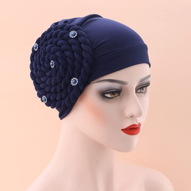 African Hair Tie Braids Headbands Elastic Hair Bands Ladies Turban Bandage Headwear Nigerian Gele Headtie 1Set by MSB Fabric co.475