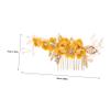 Beavorty 1set Bridal Flower Hair Comb Elegant Floral Headpiece for Weddings Lightweight Hair Accessories for Brides and Flower Girls view 2