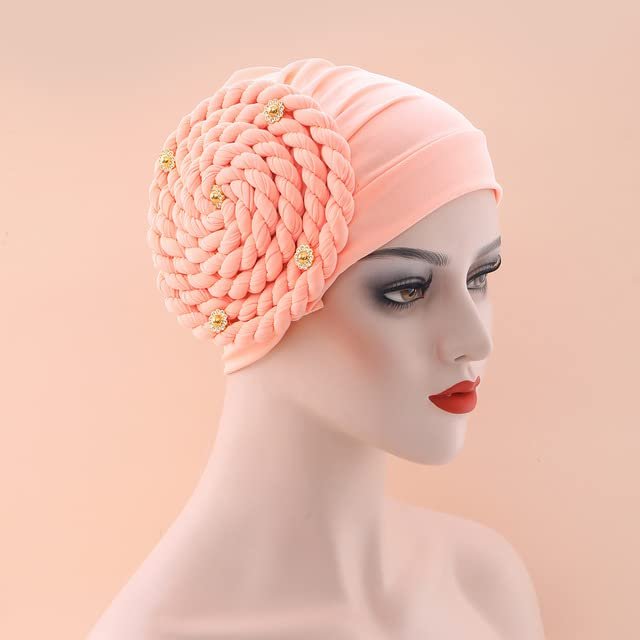 African Hair Tie Braids Headbands Elastic Hair Bands Ladies Turban Bandage Headwear Nigerian Gele Headtie 1Set by MSB Fabric co.479