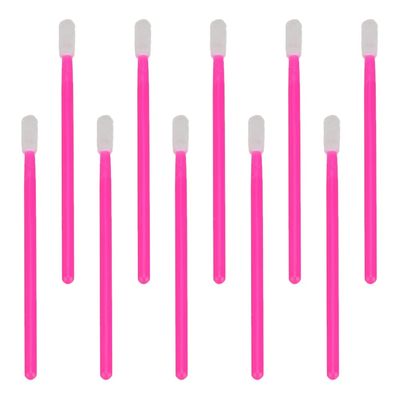 minkissy 100pcs Disposable Lip Brush Applicators Flexible Flat for Even Application of Lipstick and Liquid Cosmetics Makeup Tool for Beauty Enthusiasts