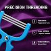FOMIYES 3Pcs Facial Hair Remover Spring Eyebrow Face Epilator Coil Portable Hair Remover Manual Face Hair Removers Threaders Spring Threading Tool for Women Lady view 4